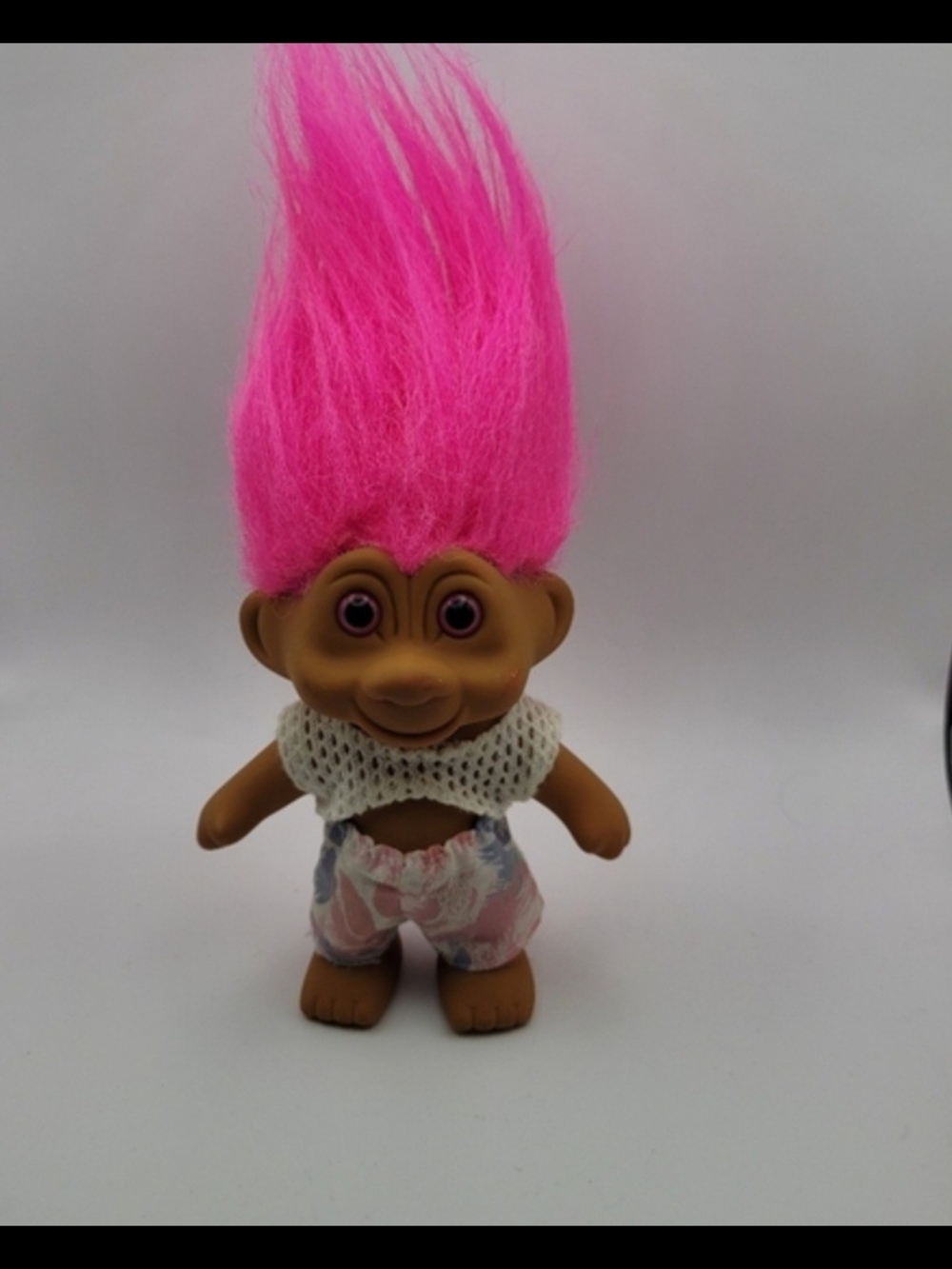 Vintage Tnt Pink-Haired Troll Doll